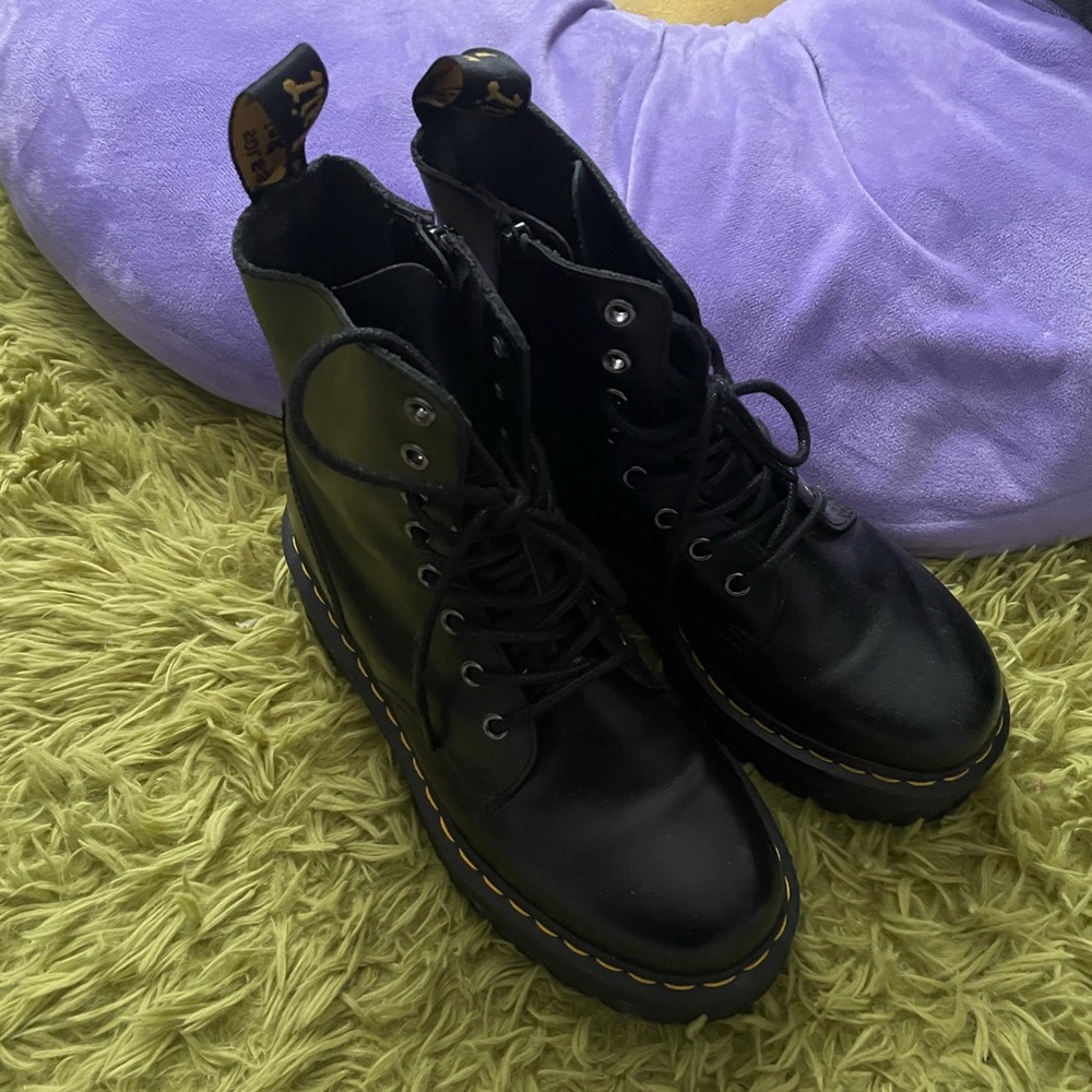Broken-in Doc Marten Jadon Platform Boot Women 8.5